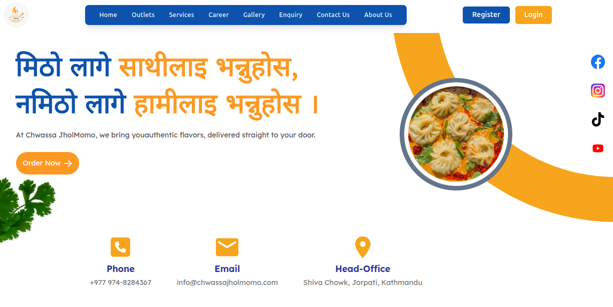 Chwassa Jhol momo
