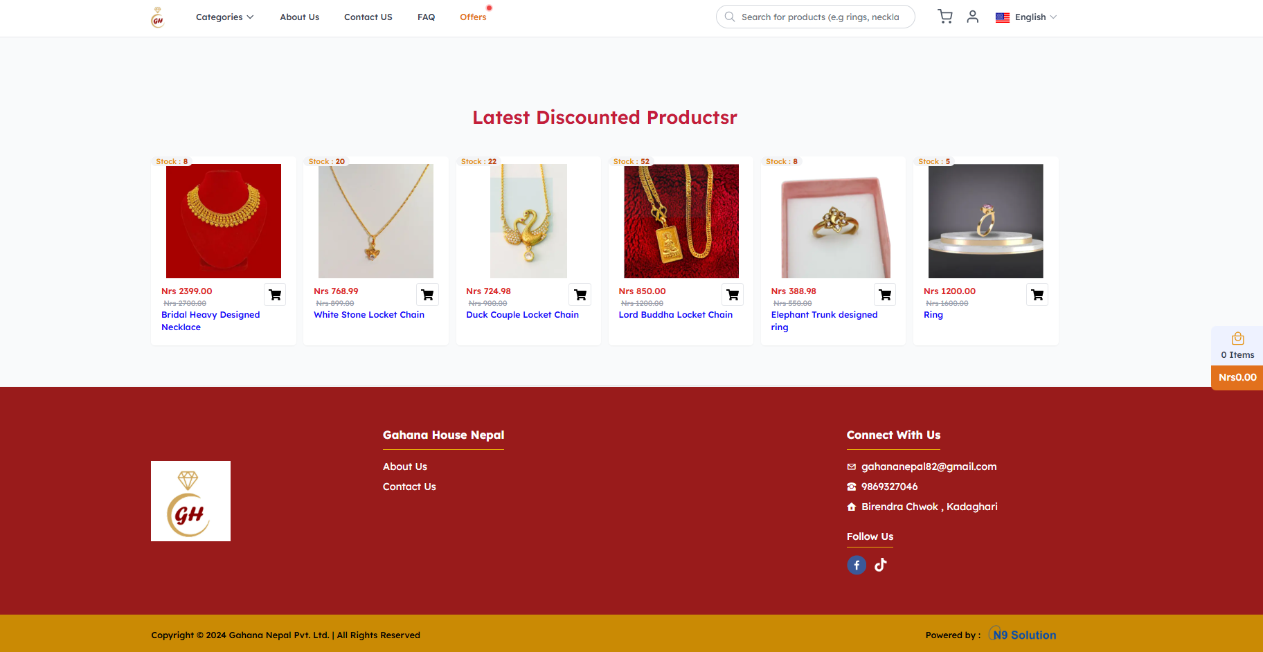 Jewellery E-commerce
